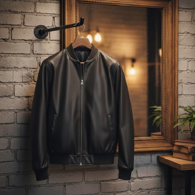 کاپشن چرم مردانه مدل Artim